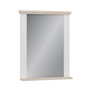 Lustro 70x87 cm Pontypool PNTD04 biały/dąb riva