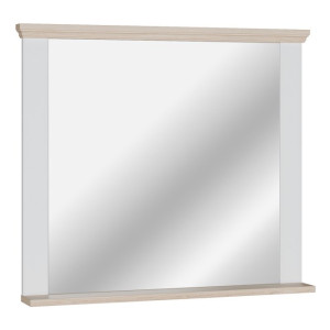 Lustro 99x87 cm Pontypool PNTD05 biały/dąb riva