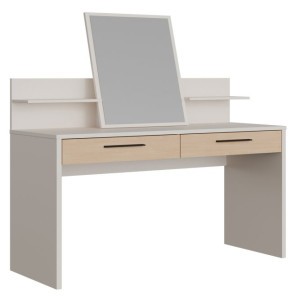 Toaletka z lustrem Ricciano RCQT421 piaskowy/dąb elegancja