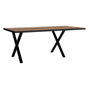 Stół rozkładany do jadalni Tables TBLT412 śliwa comano/czarny