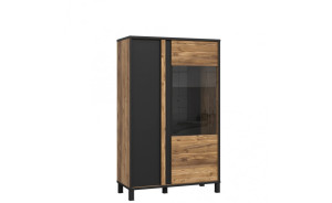 Witryna P Hayato Meble Forte czarny/świerk alpejski