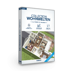 FRANZIS Collection Wohnwelten für 3D Hausplaner 4.0 Software