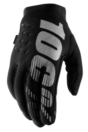 Rękawiczki damskie 100% BRISKER black grey