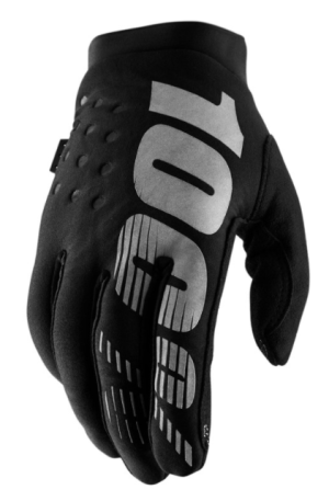 Rękawiczki 100% BRISKER Glove black grey