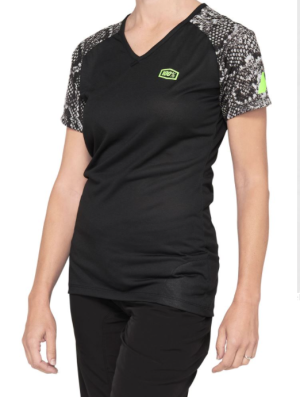 Koszulka damska 100% AIRMATIC black python
