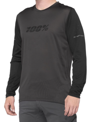 Koszulka 100% RIDECAMP długi rękaw black