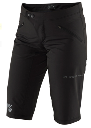 Szorty damskie 100% RIDECAMP black