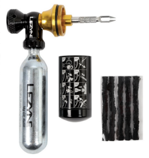 Zestaw naprawczy do opon tubeless LEZYNE TUBELESS CO2 BLASTER + pompka CO2 z nabojami 20g 2szt.