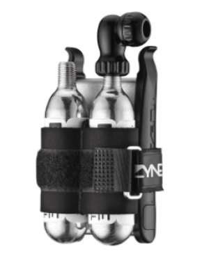 Zestaw LEZYNE TWIN KIT CO2, Twin Speed Drive, 6x łatki combo, 2x łyzki + 2x nabój gazowy 16g
