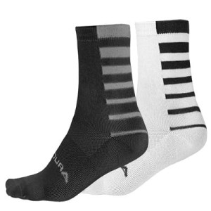 ENDURA Skarpetki Coolmax® Stripe 2-pcs czarny