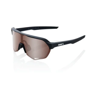Okulary 100% S2 Soft Tact Black - HiPER Crimson Si