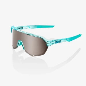 Okulary 100% S2 - Polished Translucent Mint - HiPER Silver Mirror Lens