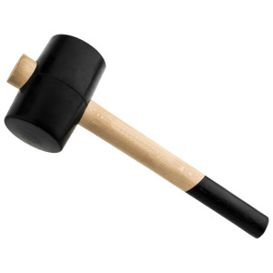 Młotek gumowy Drel HHG-0100 drewniany trzonek - 1000g