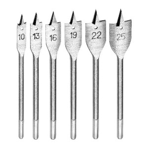 Zestaw wierteł do drewna łopatkowych Condor XDL-5006 10-25mm - 6szt