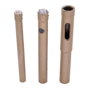 Zestaw wierteł koronowych z nasypem diamentowym Drel AOD-9003 6, 8, 10mm diament lutowany