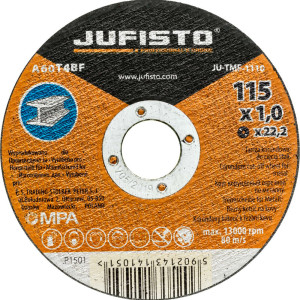 Tarcza do cięcia metalu Jufisto TMF-1110 płaska 41 / 115 x 1,0mm x 22,2
