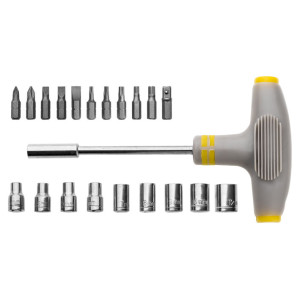 Wkrętak typu "T" Condor WKT-5218 z wymiennymi końcówkami i grotami