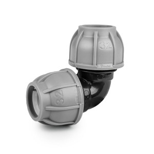 Kolanko do rur PE 'Bradas Drip System' 50mm (1/2szt.) DSRA10K5050