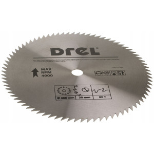 Piła tarczowa do drewna Drel TCV-5006 (bez spieku) 500mm x 30 x 60 zębów