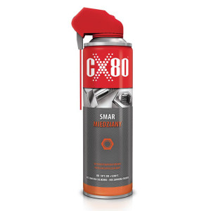 Smar miedziany DUO SPRAY CX80 CX-60232, wysokotemperaturowy, przeciwzapieczeniowy, z aplikatorem 500ml