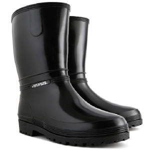 Buty kalosze młodzieżowo-damskie 'Demar 0052-3738 RAINNY BLACK' OB E - rozmiar 37/38