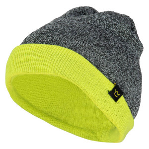 Czapka zimowa Seven Kings TCODC-Ż dwustronna, szaro-żółta