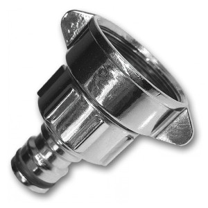 Przyłącze na kran z gwintem wewnętrznym Cynk-Chrom 1" na 3/4" Bradas CH-KT4018Z