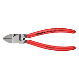 Szczypce tnące boczne do tworzyw 'Knipex 72 01 160' rękojeści powlekane 160mm