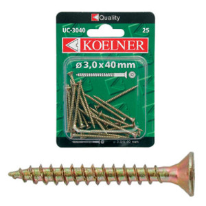 Wkręt utwardzany do drewna Blister 6,0 x 110