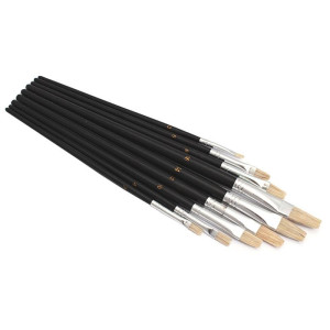 Pędzel paskowiec płaski XL-TOOLS, zestaw 9szt.