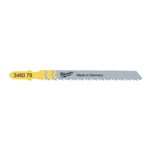 Brzeszczot do wyrzynarki do drewna 'Milwaukee 4932346079' 75mm, 10 z/cal, T101BR (5 szt.) - odwrócone zęby