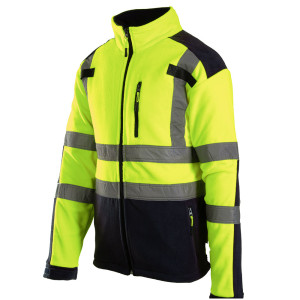 Bluza polarowa 'Brixton Flash' seledynowo-czarna