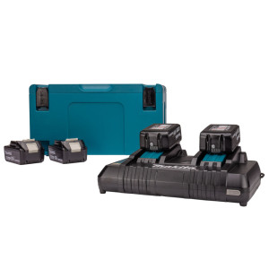 Zestaw zasilający 'Makita 198091-4' 4x Akumulator 18V 6.0Ah, ładowarka DC18RD + walizka MAKPAC