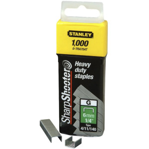 Zszywki Stanley 1-TRA708T typ G 12mm 0,75 x 10,6mm - 1000szt