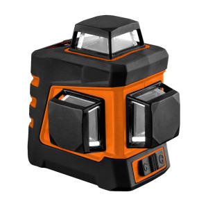 Laser krzyżowy Neo 75-108 20m, 360°, 3D , działa w trzech płaszczyznach z etui i uchwytem magnetycznym - zielony