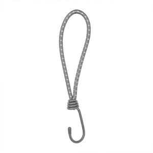 Zestaw linek gumowych na bagażnik 'Bradas' Bungee Cord Hook z hakiem 20cm (25szt.) BCH4-0620GY-B