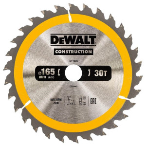 Piła tarczowa DeWALT DT1940-QZ CONSTRUCTION do drewna z gwoździami 184mm x 16 x 30zęb