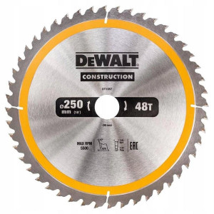 Piła tarczowa DeWALT DT1957-QZ CONSTRUCTION do drewna z gwoździami 250mm x 30 x 48zęb