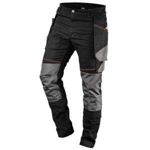 Spodnie robocze do pasa 'Neo 81-239-XXXL' HD Slim (zwężane nogawki) odpinane kieszenie - rozmiar XXXL