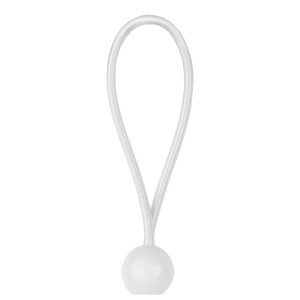 Zestaw linek gumowych na bagażnik 'Bradas' Bungee Cord Ball z kulką 15cm (10szt.) białe BCB-0515WH-B