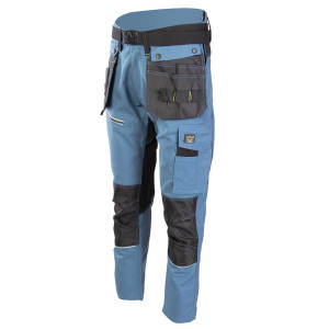 Spodnie robocze do pasa Seven Kings A6SP50, PRO wentylowane, niebiesko-czarne - rozmiar 50
