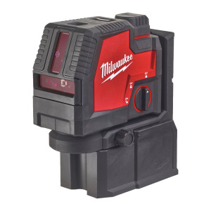 Laser krzyżowy 'Milwaukee 4933478099 L4CLLP-301C ' zasięg 30 m, 1 x aku. 4V 3.0Ah wiązka zielona, walizka