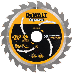 Piła tarczowa DeWALT DT99562-QZ EXTREME do drewna 190mm x 30 x 24zęb