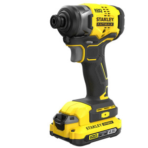 Zakrętak akumulatorowy udarowy Stanley FatMax SFMCF810D2K-QW V20, 18V Li-ion 2x2.0Ah, 170 Nm, bezszczotkowy, Walizka