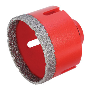 Wiertło koronowe (otwornica) diamentowe do szlifierki 'Rubi 06961' DRYGRES do płytek 68mm - wiercenie na sucho