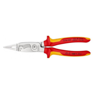 Szczypce elektroinstalacyjne 6w1 'Knipex 13 86 200' rękojeści izolowane 1000V VDE, 200mm