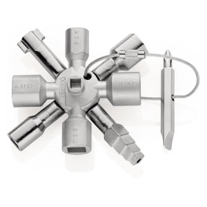 Klucz wielofunkcyjny do szaf Knipex 00 11 01 TwinKey