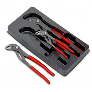 Zestaw szczypiec nastawnych do rur 'Knipex 00 20 09 V02' Cobra 180-250-300 Etui