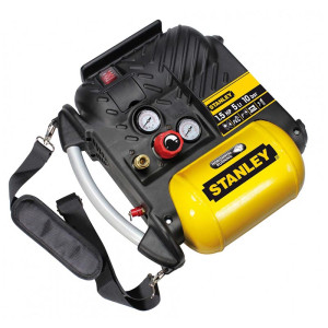 Kompresor bezolejowy 'Stanley AIR-BOSS' 1100W, 5L, 180L/min, 10 bar - przenośny z pasem na ramię
