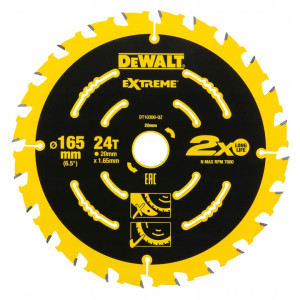 Piła tarczowa DeWALT DT10300-QZ EXTREME do drewna 165mm x 20 x 24zęb